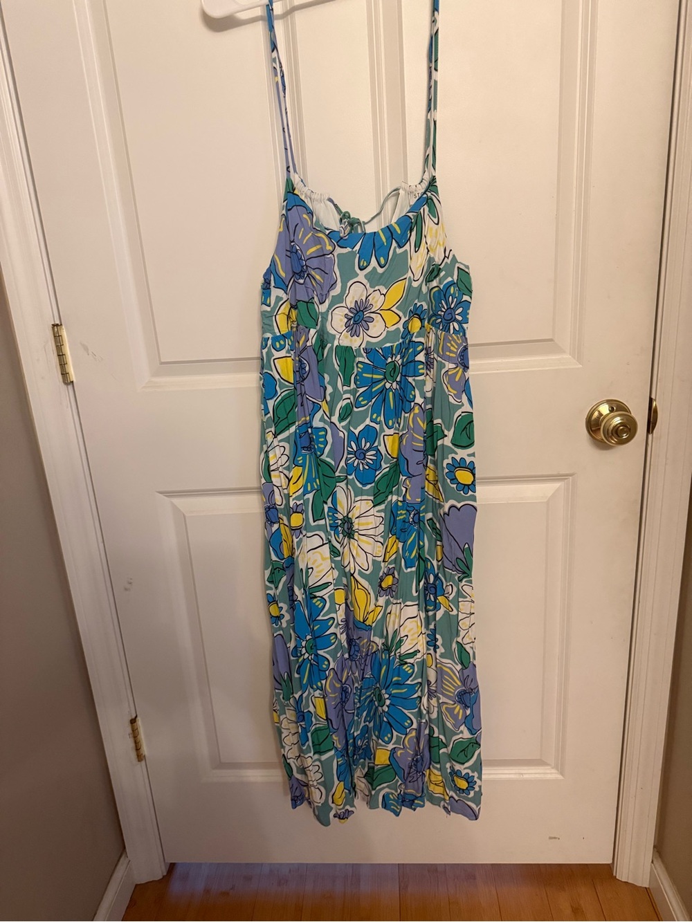 Storia Floral Sundress in Teal, Blue & Yellow